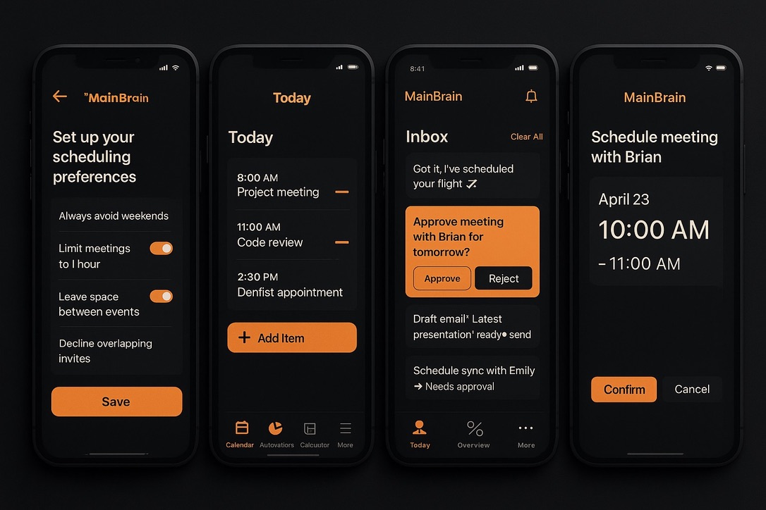 MainBrain calendar intelligence